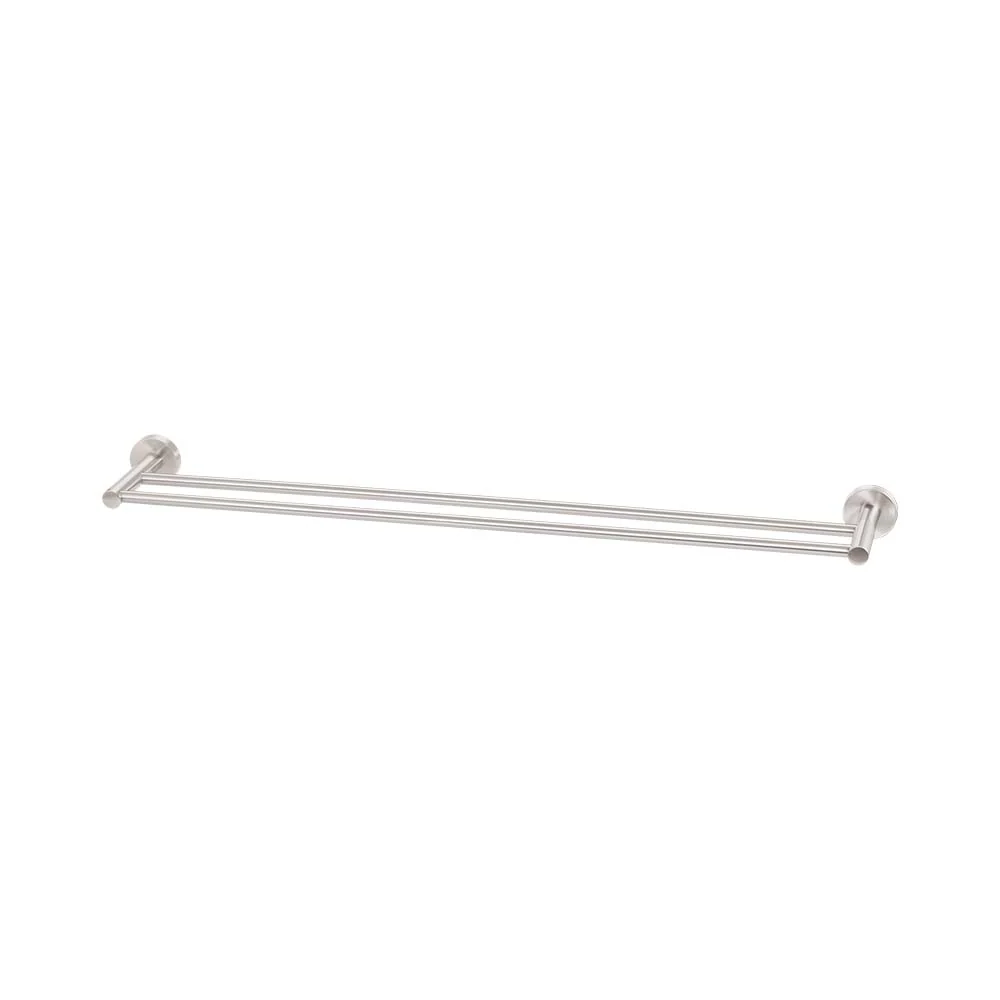 Mixx Chia Double Towel Rail 750mm - Brushed Nickel