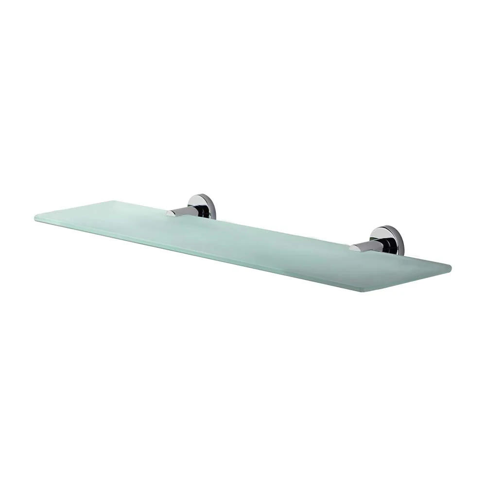 Mixx Chia Glass Shower Shelf 450mm - Chrome