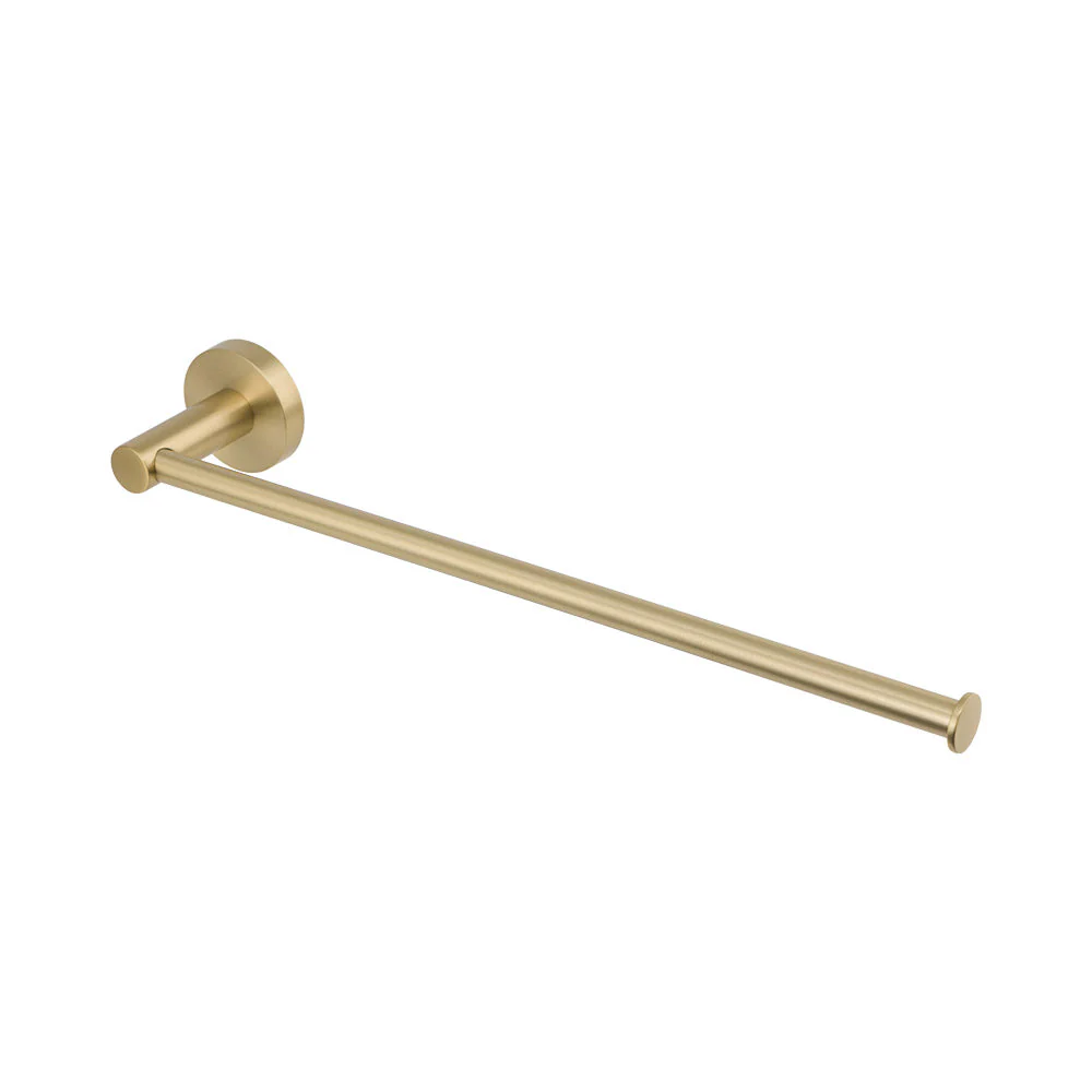 Mixx Chia Hand Towel / Spare Toilet Roll Holder - Brushed Gold