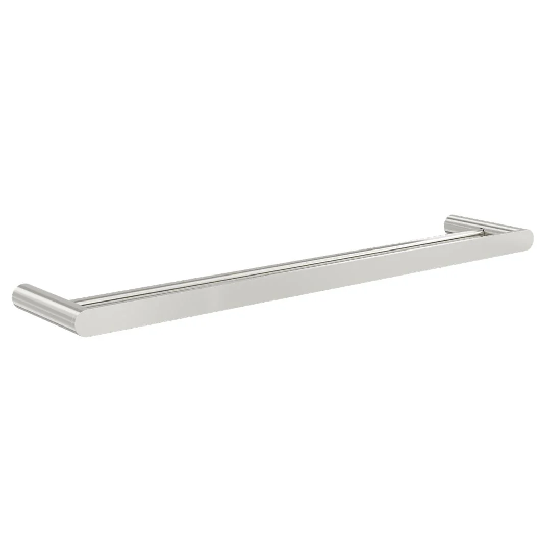 Linsol Circle 600mm Double Towel Rail - Brushed Nickel - Image 3