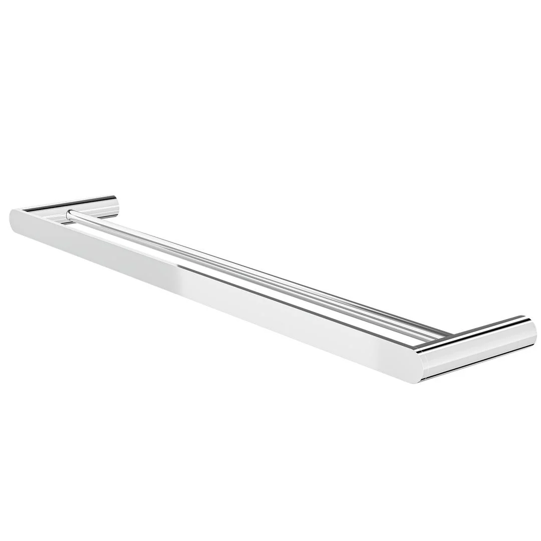 Linsol Circle 600mm Double Towel Rail - Chrome