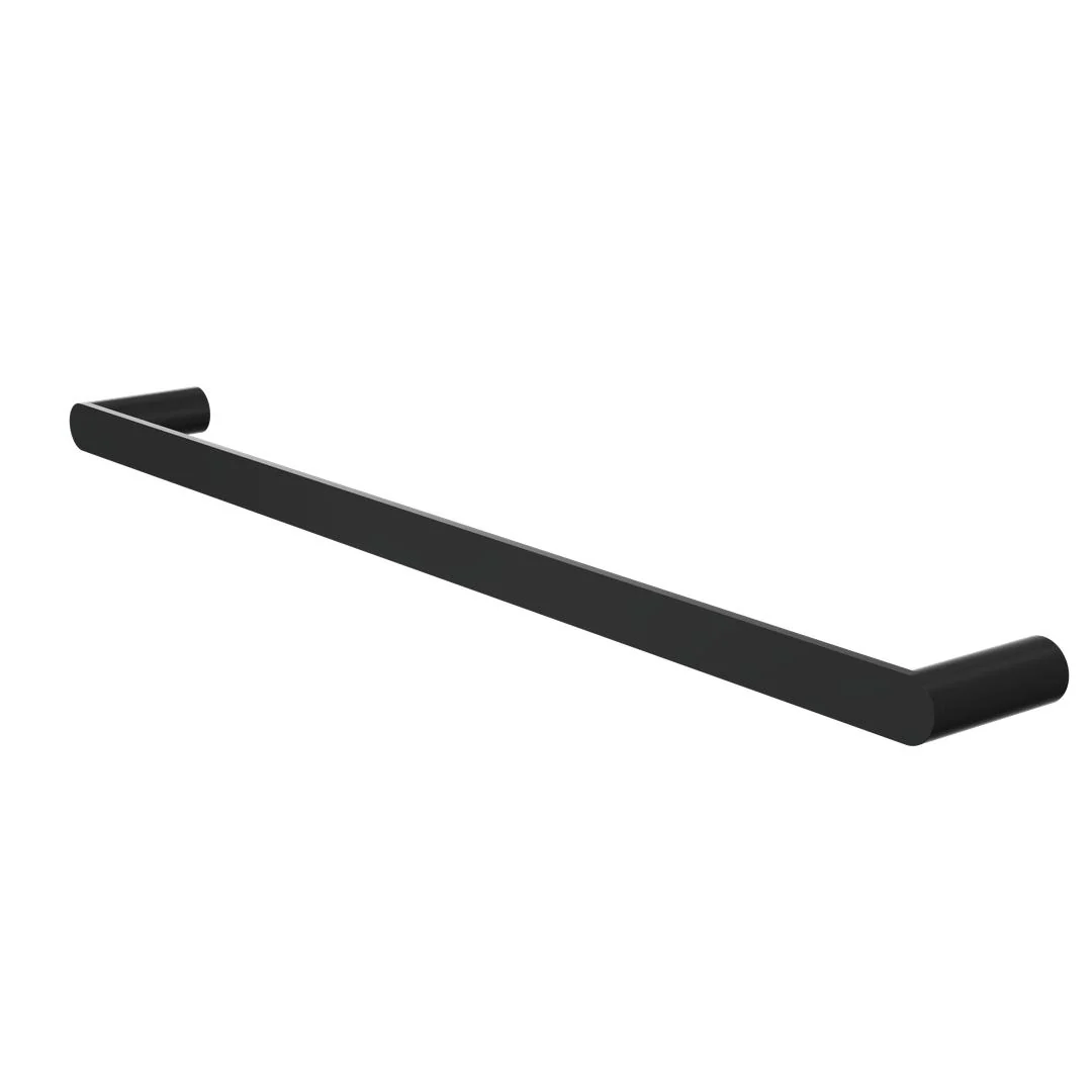 Linsol Circle 600mm Single Towel Rail - Matte Black
