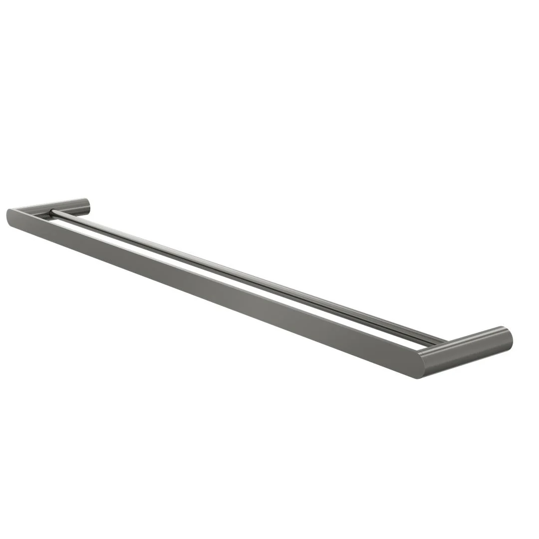 Linsol Circle 800mm Double Towel Rail - Gunmetal