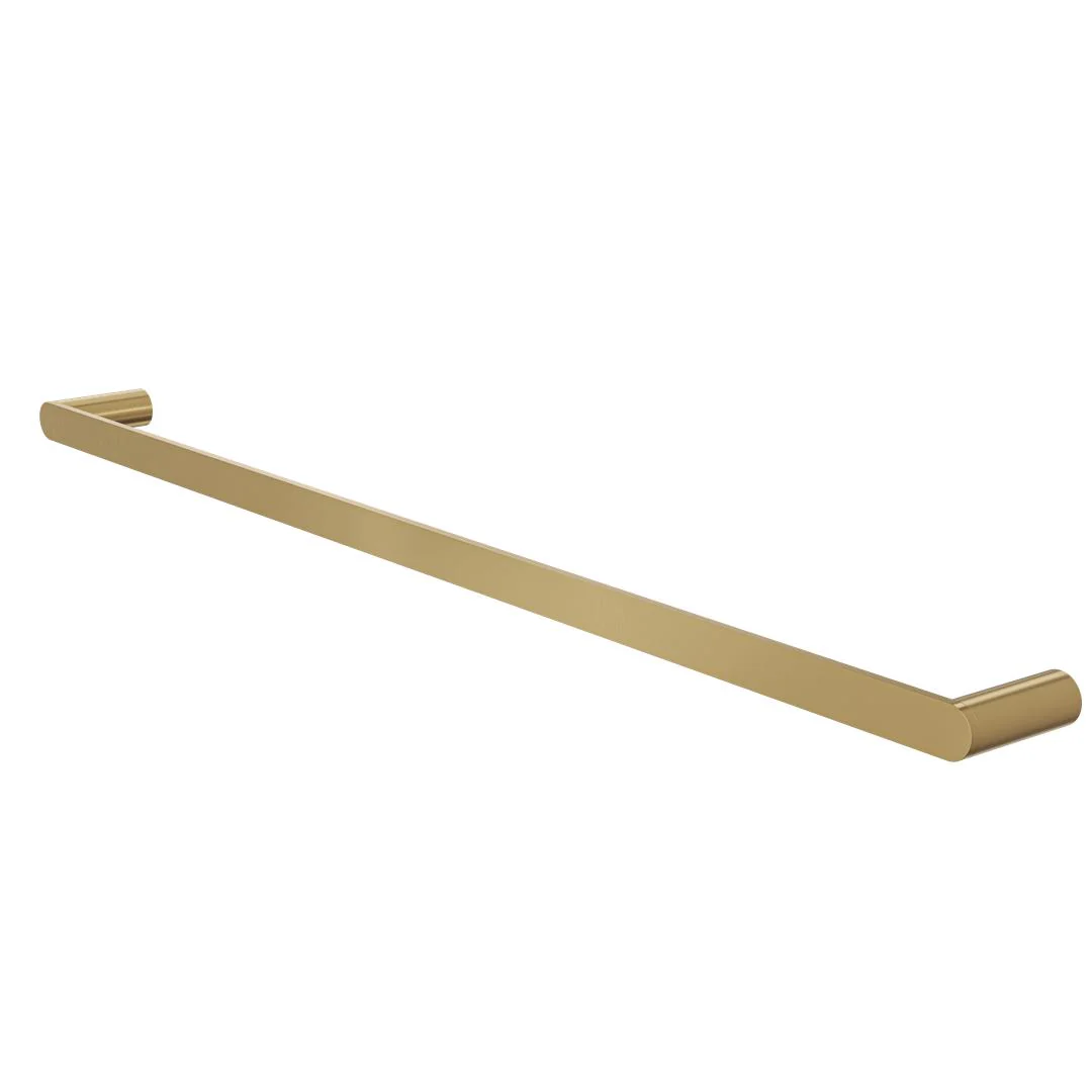 Linsol Circle 800mm Single Towel Rail - Brushed Brass