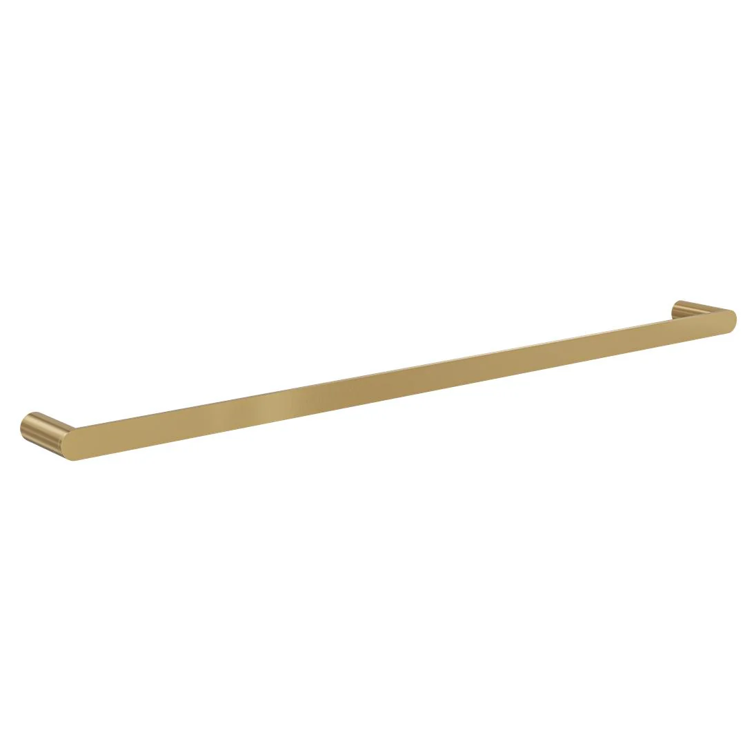 Linsol Circle 800mm Single Towel Rail - Brushed Brass - Image 3