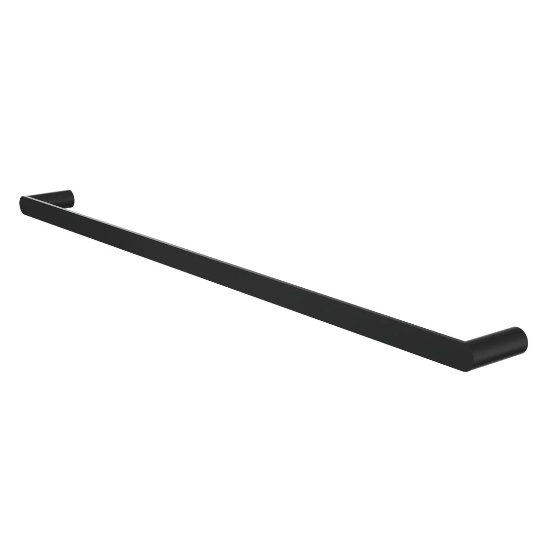 Linsol Circle 800mm Single Towel Rail - Matte Black