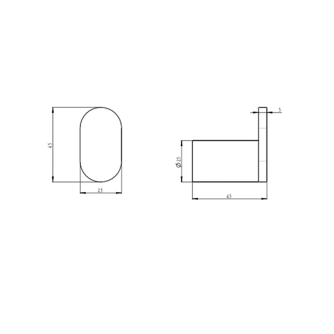 Linsol Circle Single Robe Hook - Brushed Nickel - Image 2
