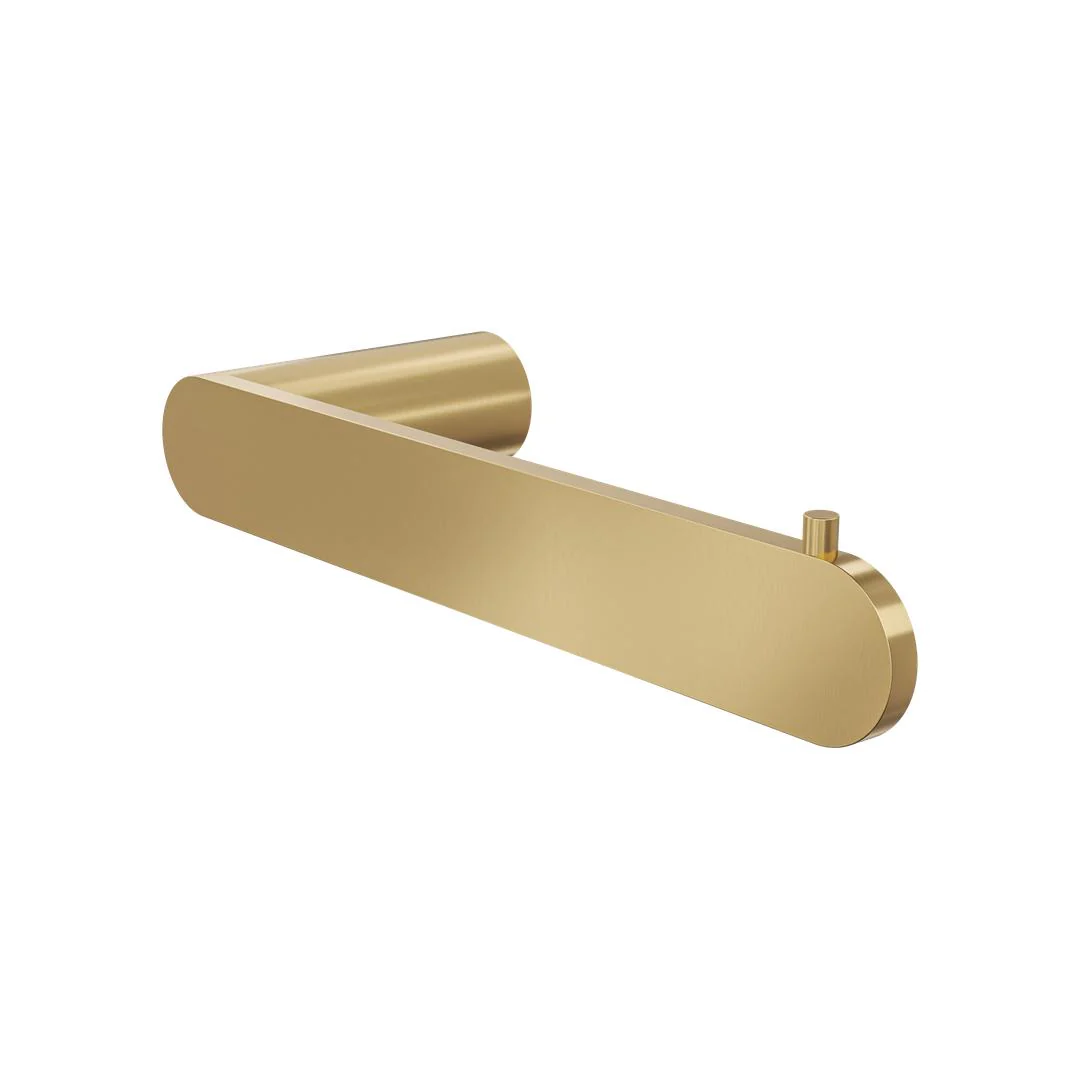 Linsol Circle Toilet Roll Holder - Brushed Brass