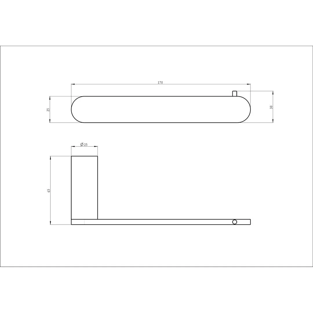 Linsol Circle Toilet Roll Holder - Chrome - Image 2