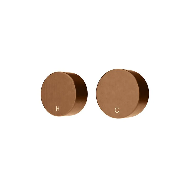 Meir Circular Wall Taps - Lustre Bronze - Image 5