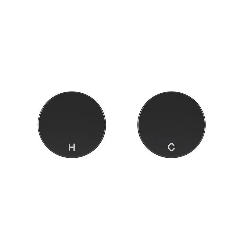 Meir Circular Wall Taps - Black Matte - Image 2
