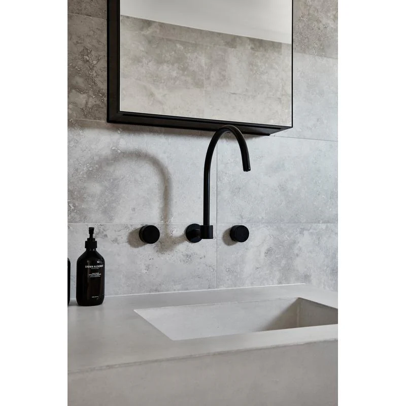 Meir Circular Wall Taps - Black Matte - Image 6
