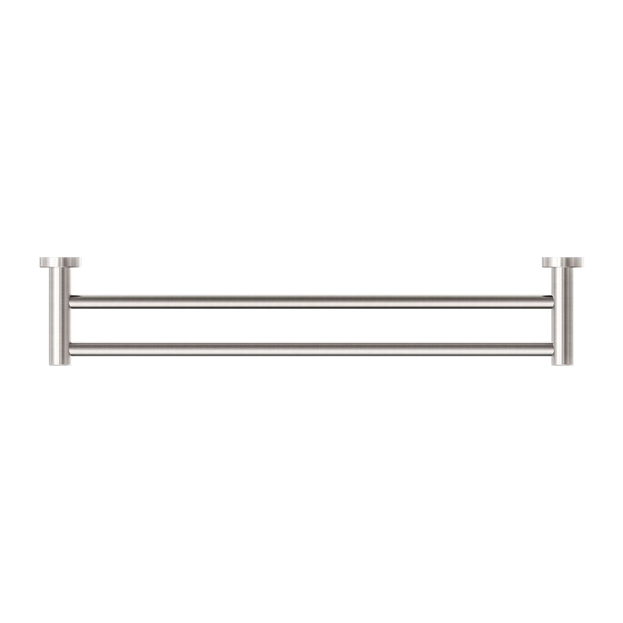 Nero Classic Double Towel Rail - Brushed Nickel - Image 3