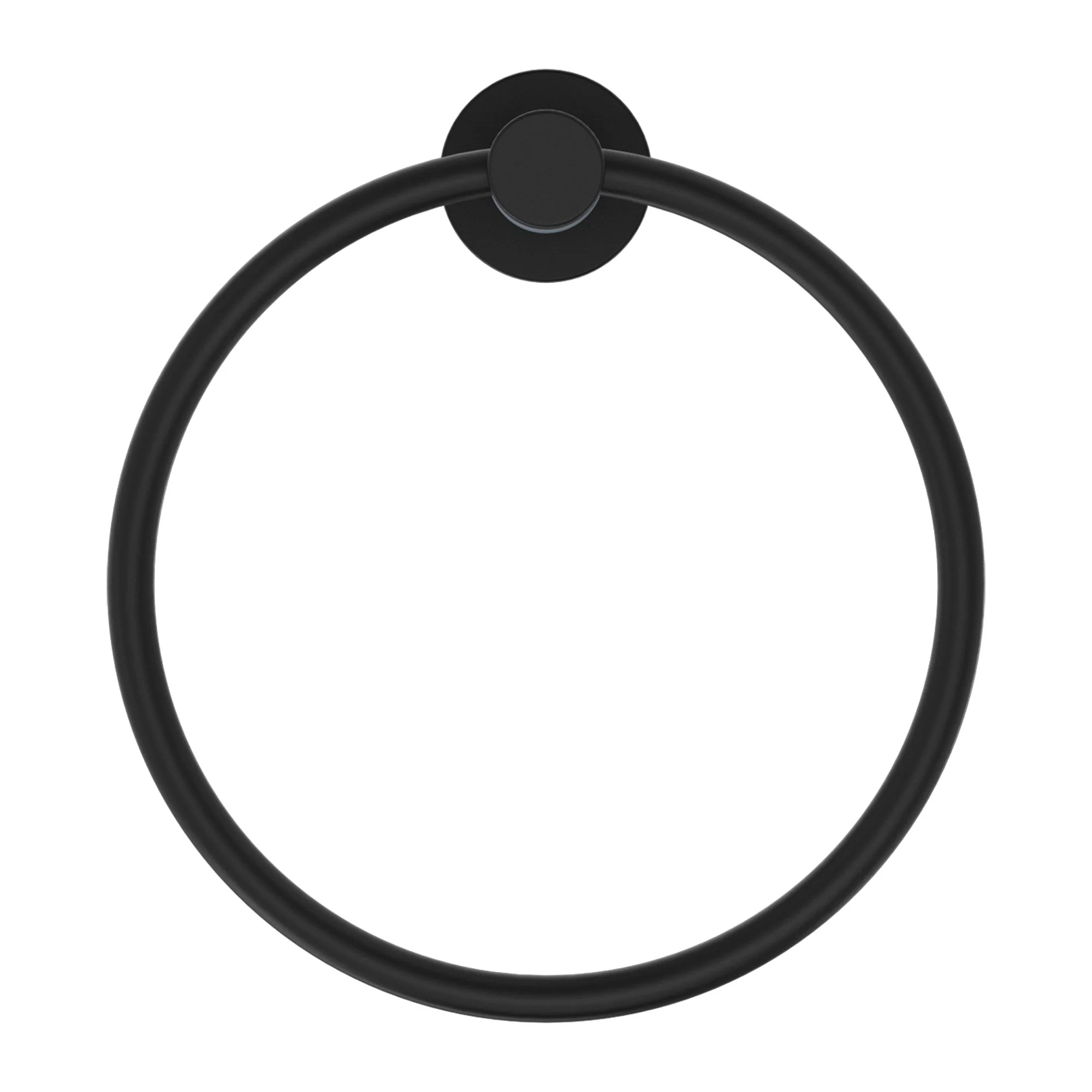 Nero Classic Bathroom Hand Towel Ring - Black Matte - Image 2