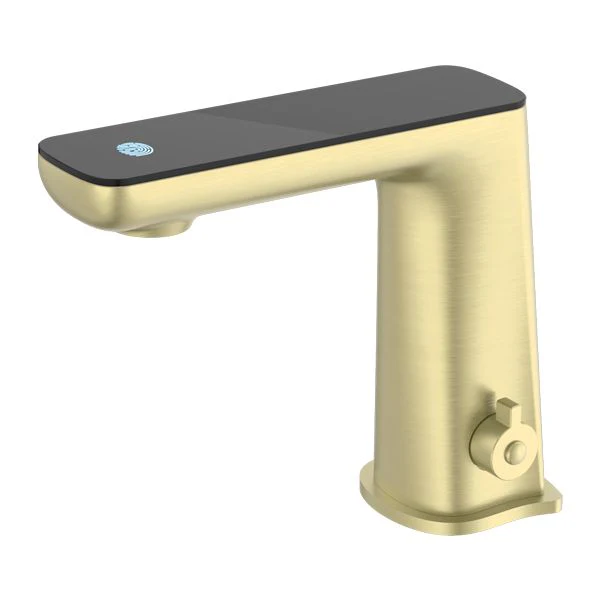 Nero Claudia Sensor Mixer With Black Top Display - Brushed Gold