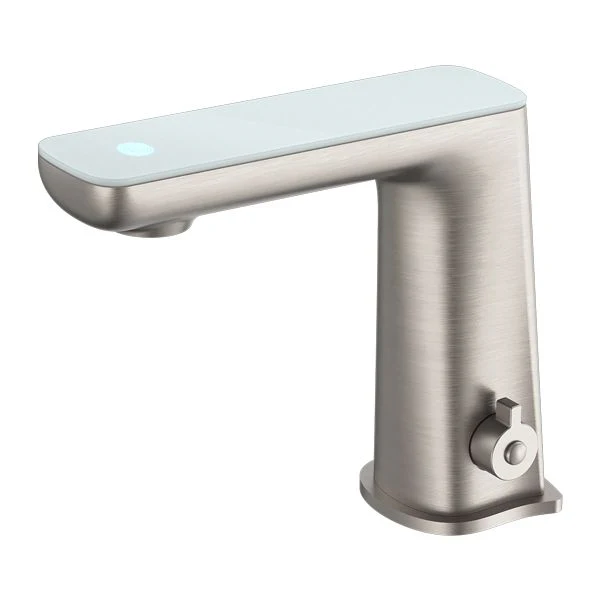 Nero Claudia Sensor Mixer With White Top Display - Brushed Nickel