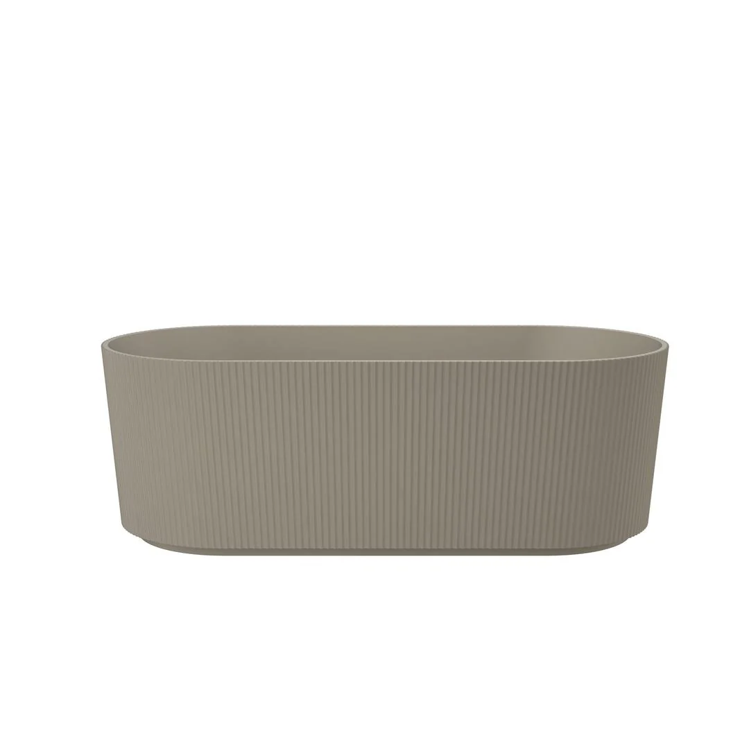 Linsol Cleo 1500mm Freestanding Bath - Warm Grey