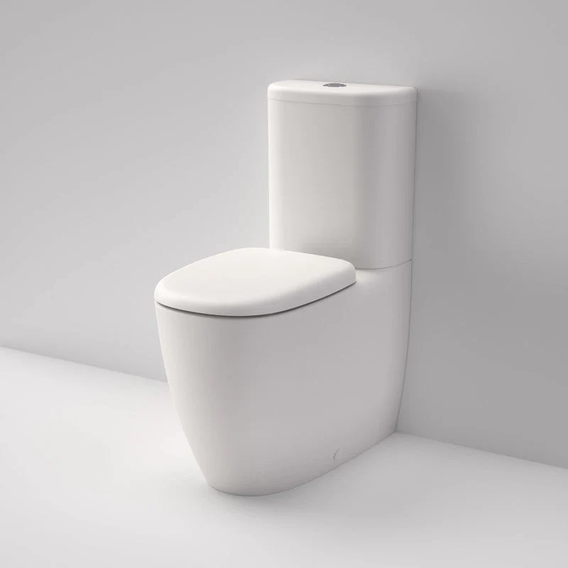 Caroma Contura II Cleanflush Wall Faced Toilet Suite - White Matte (Back Entry)