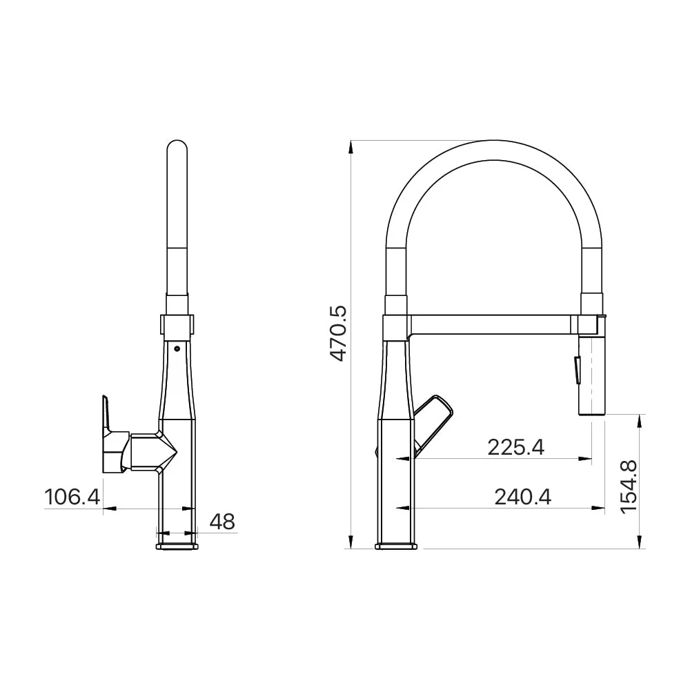 Mixx Coriander Sink Mixer - Chrome - Image 2
