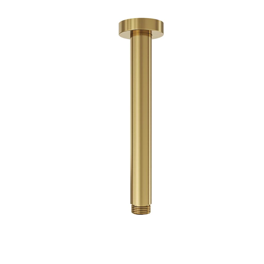 Linsol Corsica 200mm Round Ceiling Arm  - Brushed Brass