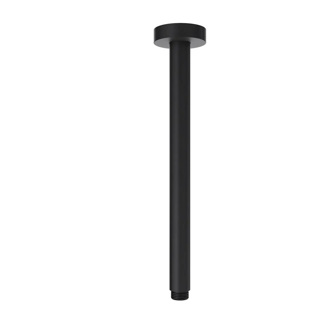 Linsol Corsica 300mm Round Ceiling Arm - Matte Black