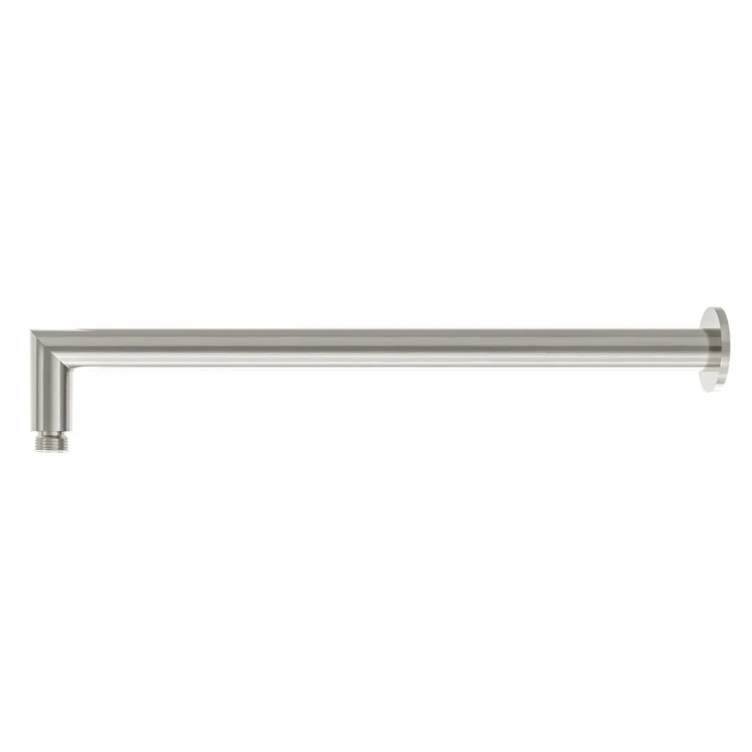 Linsol Corsica 400mm Round Wall Arm - Brushed Nickel