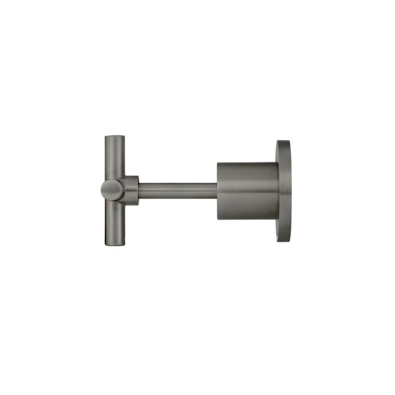 Meir Round Cross Handle Jumper Valve Wall Top Assemblies - Shadow Gun Metal - Image 2