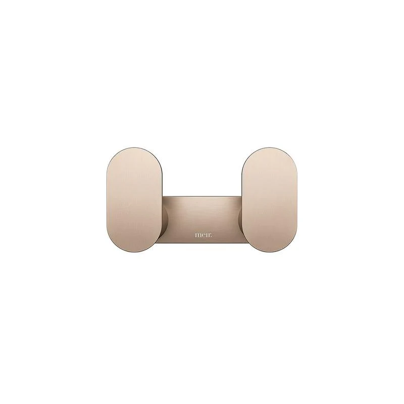 Meir Curvaé Double Robe Hook - Champagne - Image 2