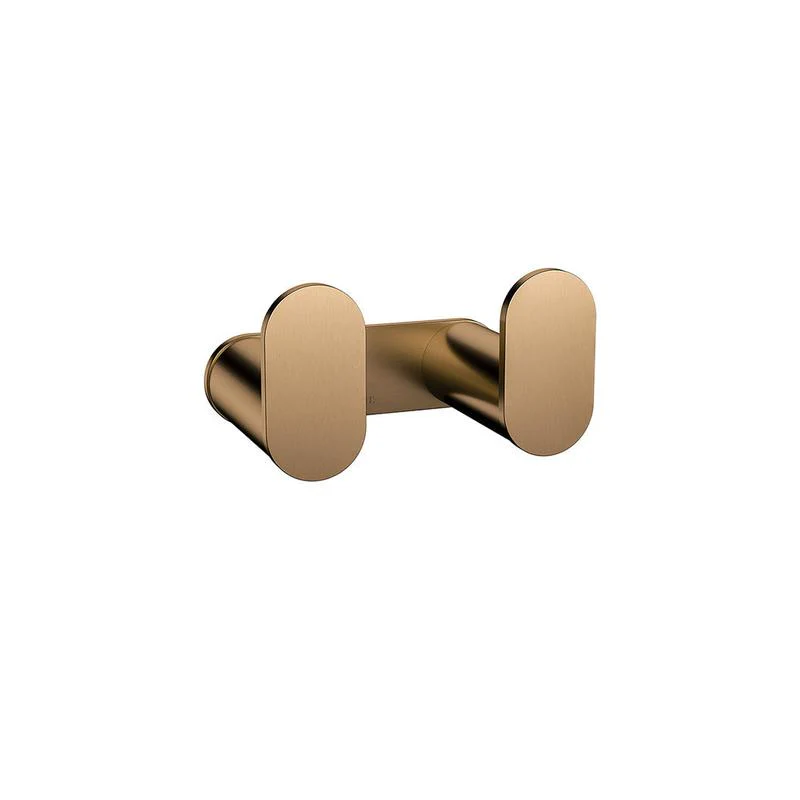 Meir Curvaé Double Robe Hook - Lustre Bronze