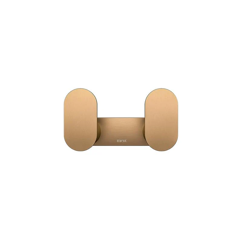 Meir Curvaé Double Robe Hook - Lustre Bronze - Image 2