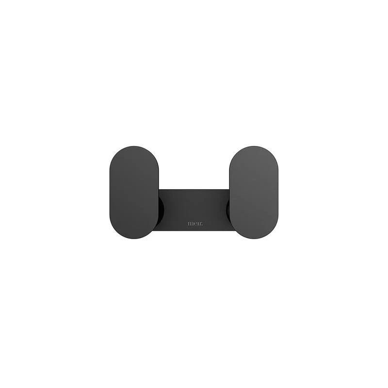 Meir Curvaé Double Robe Hook - Black Matte - Image 2