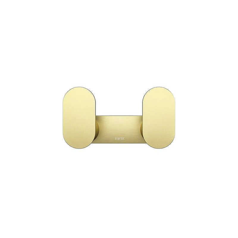 Meir Curvaé Double Robe Hook - PVD Tiger Bronze - Image 2