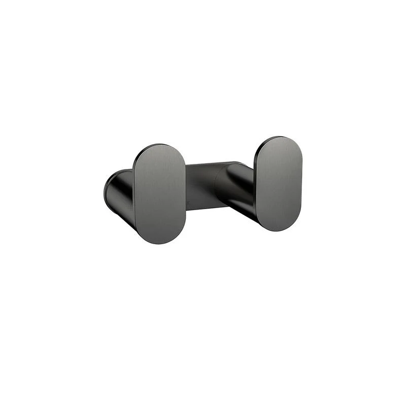 Meir Curvaé Double Robe Hook - Shadow Gun Metal