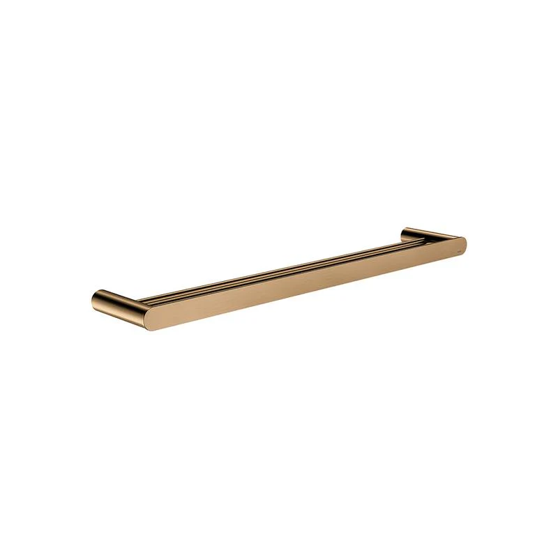 Meir Curvaé Double Towel Rail 600mm - Lustre Bronze