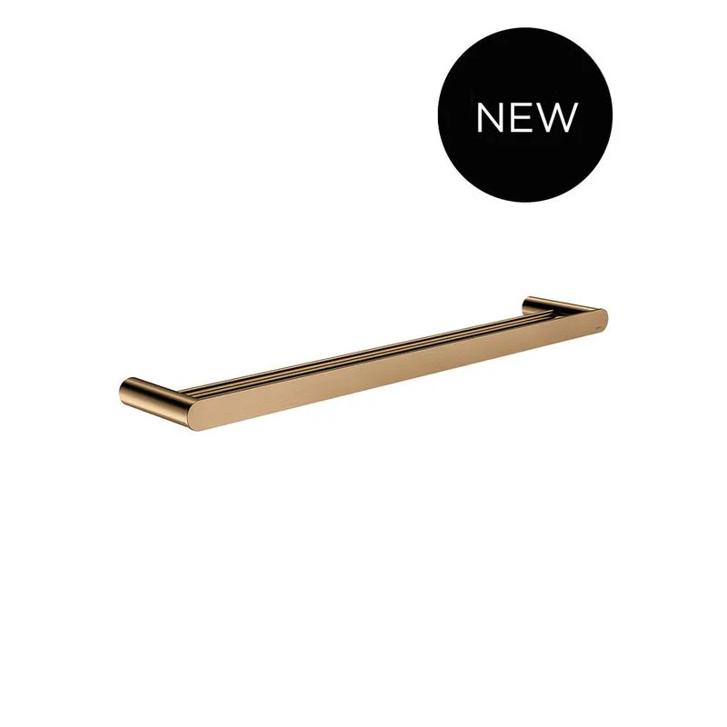 Meir Curvaé Double Towel Rail 600mm - Lustre Bronze - Image 2