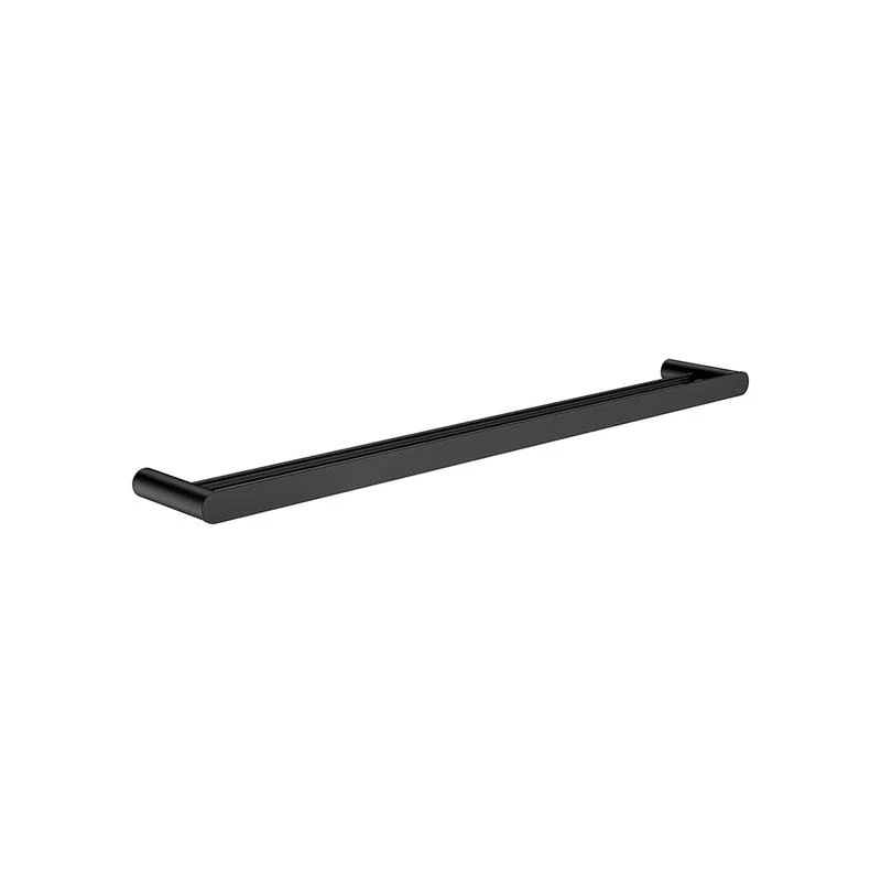 Meir Curvaé Double Towel Rail 800mm - Black Matte