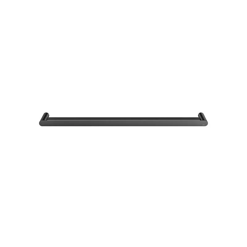 Meir Curvaé Double Towel Rail 800mm - Black Matte - Image 2