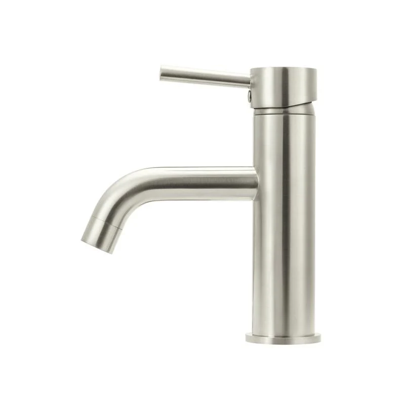 Meir Round Basin Mixer Tap Curved - PVD Brushed Nickel - Image 2