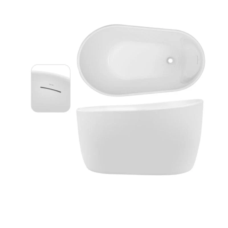Decina Cosmo 1300 Freestanding Bath with Overflow - Image 2