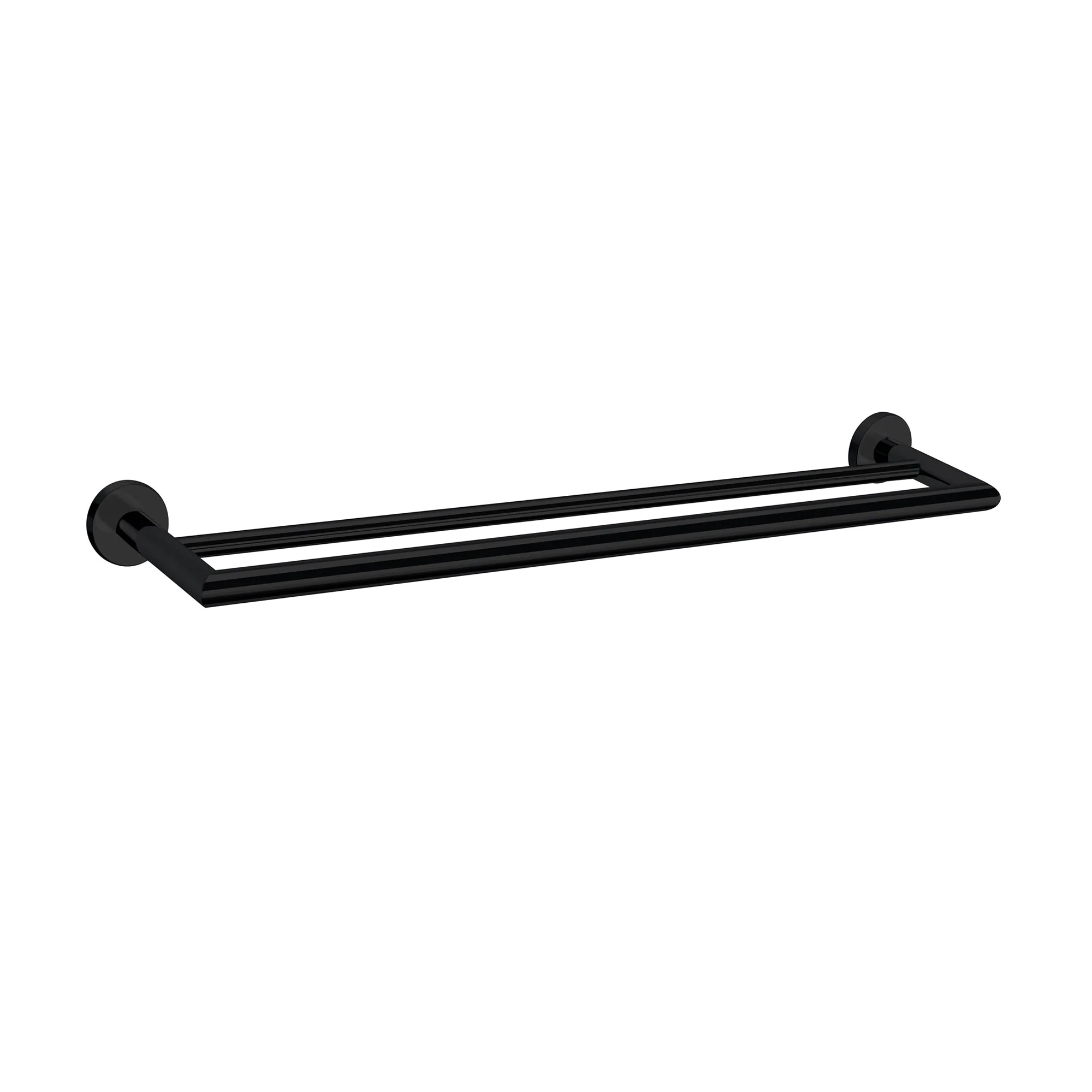 Nero Dolce Double Towel Rail 700mm - Black Matte