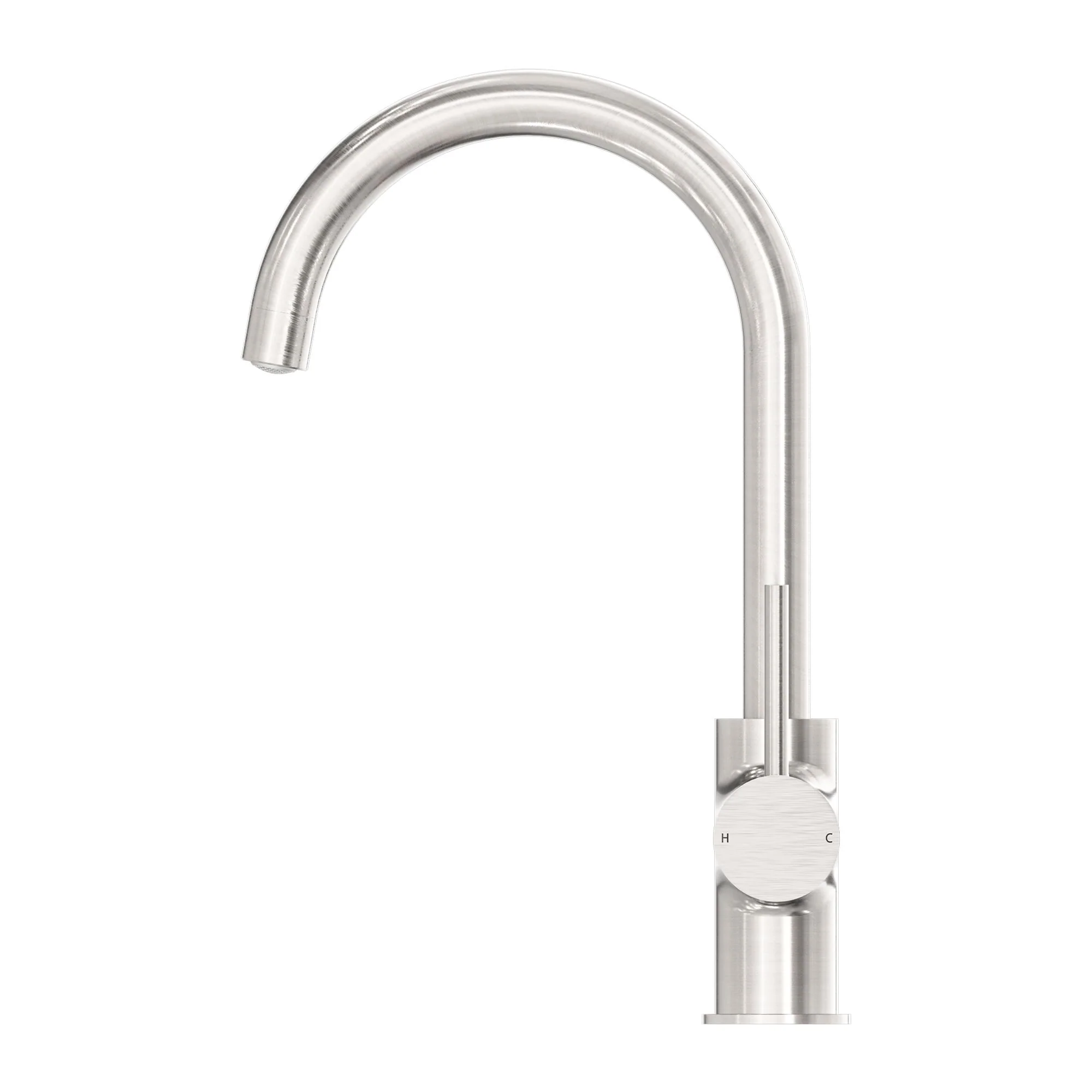 Nero Dolce Kitchen Mixer Gooseneck - Brushed Nickel - Image 2