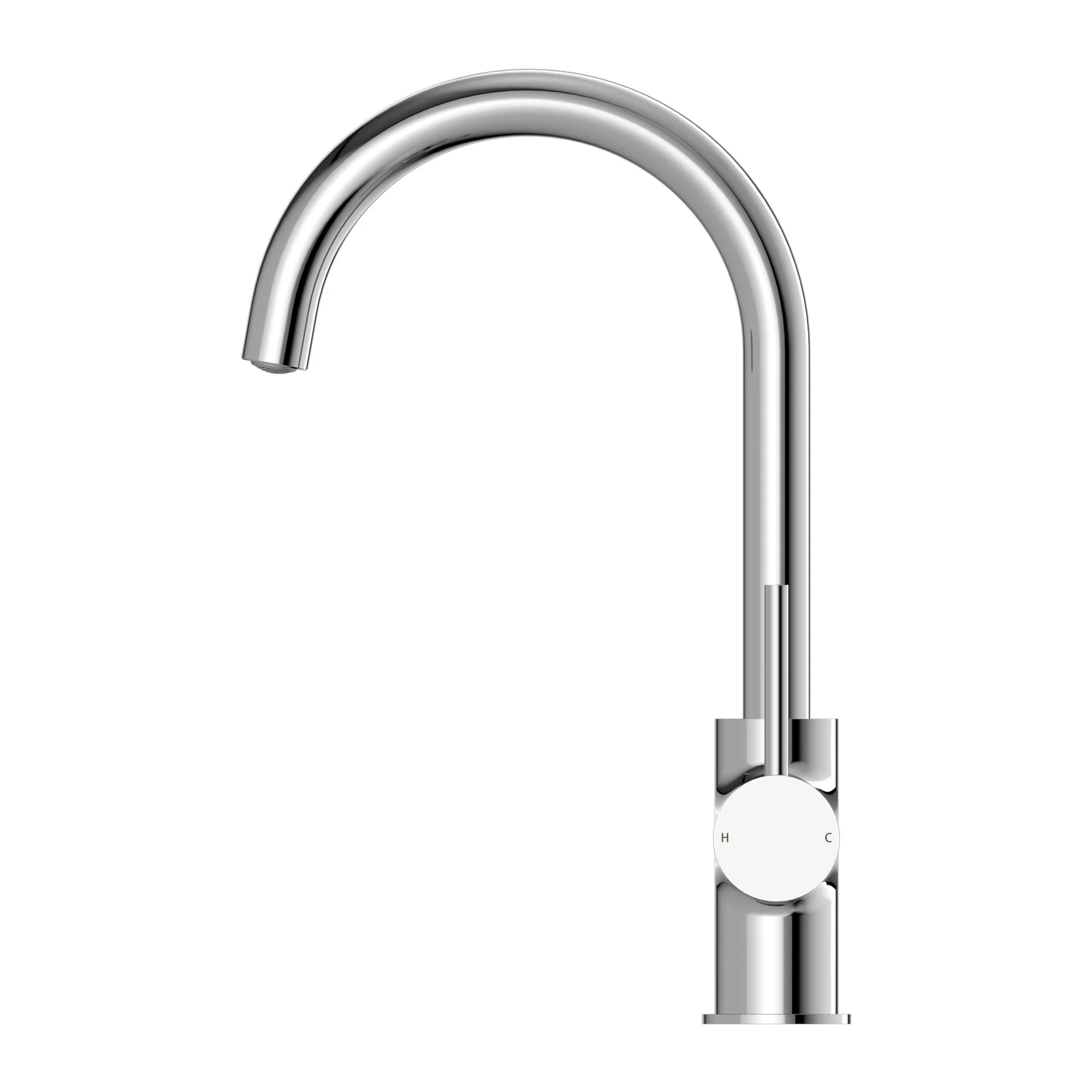 Nero Dolce Kitchen Mixer Gooseneck - Chrome - Image 3