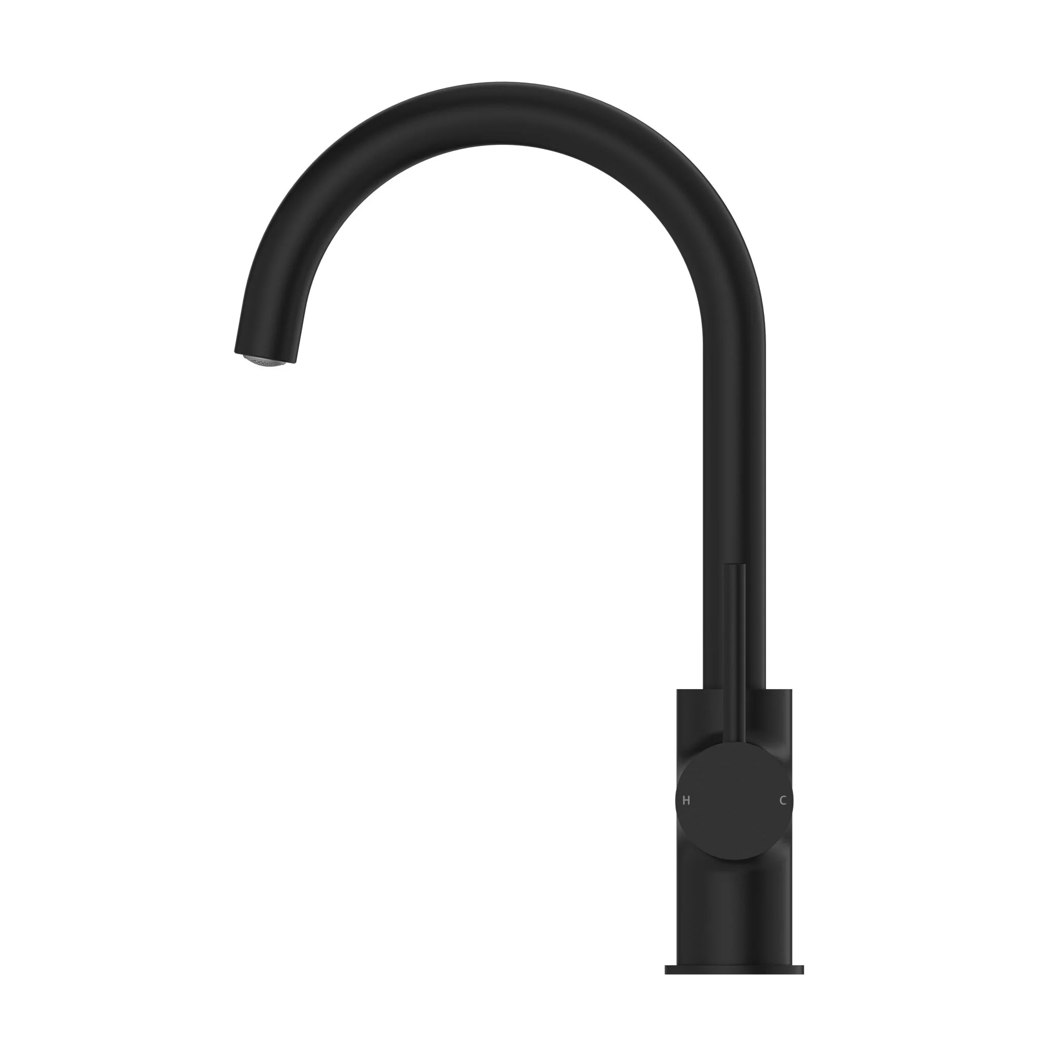 Nero Dolce Kitchen Mixer Gooseneck - Black Matte - Image 2