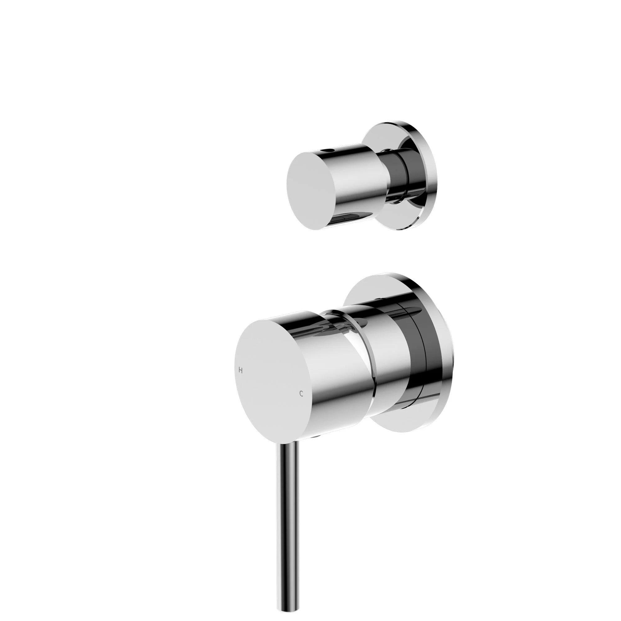 Nero Dolce Shower Mixer With Diverter Separate Back Plate - Chrome