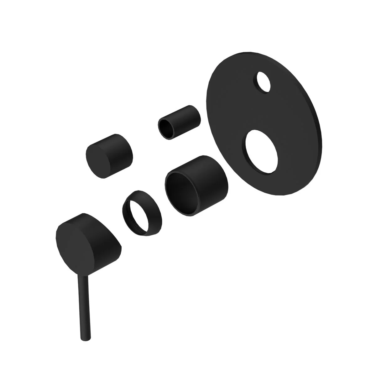 Nero Dolce Shower Mixer With Diverter (Trim Kit Only) - Black Matte