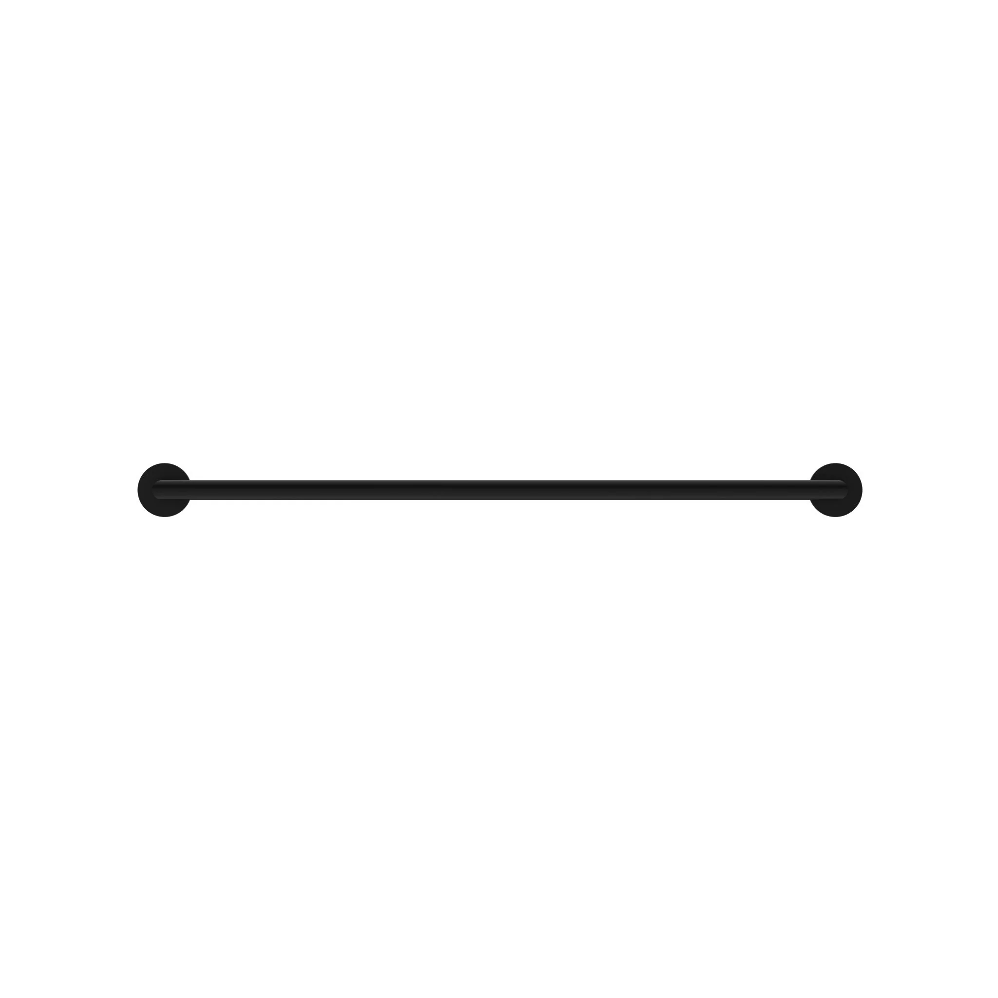 Nero Dolce Single Towel Rail 700mm - Black Matte - Image 2
