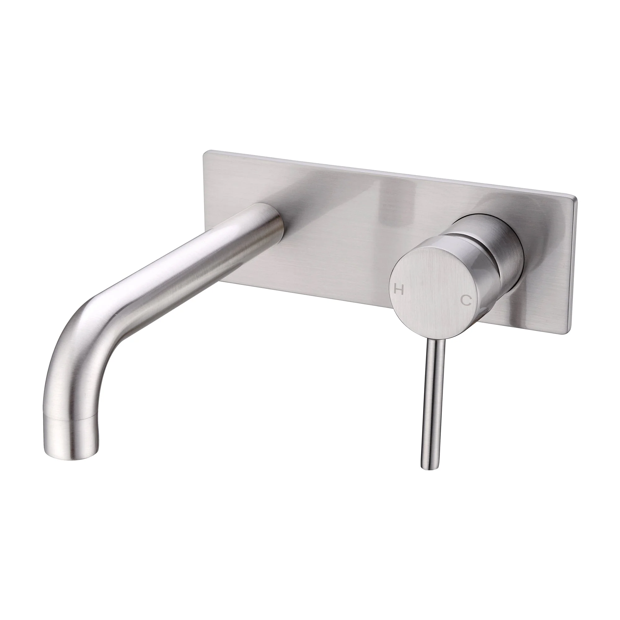 Nero Dolce Wall Basin/Bath Mixer - Brushed Nickel