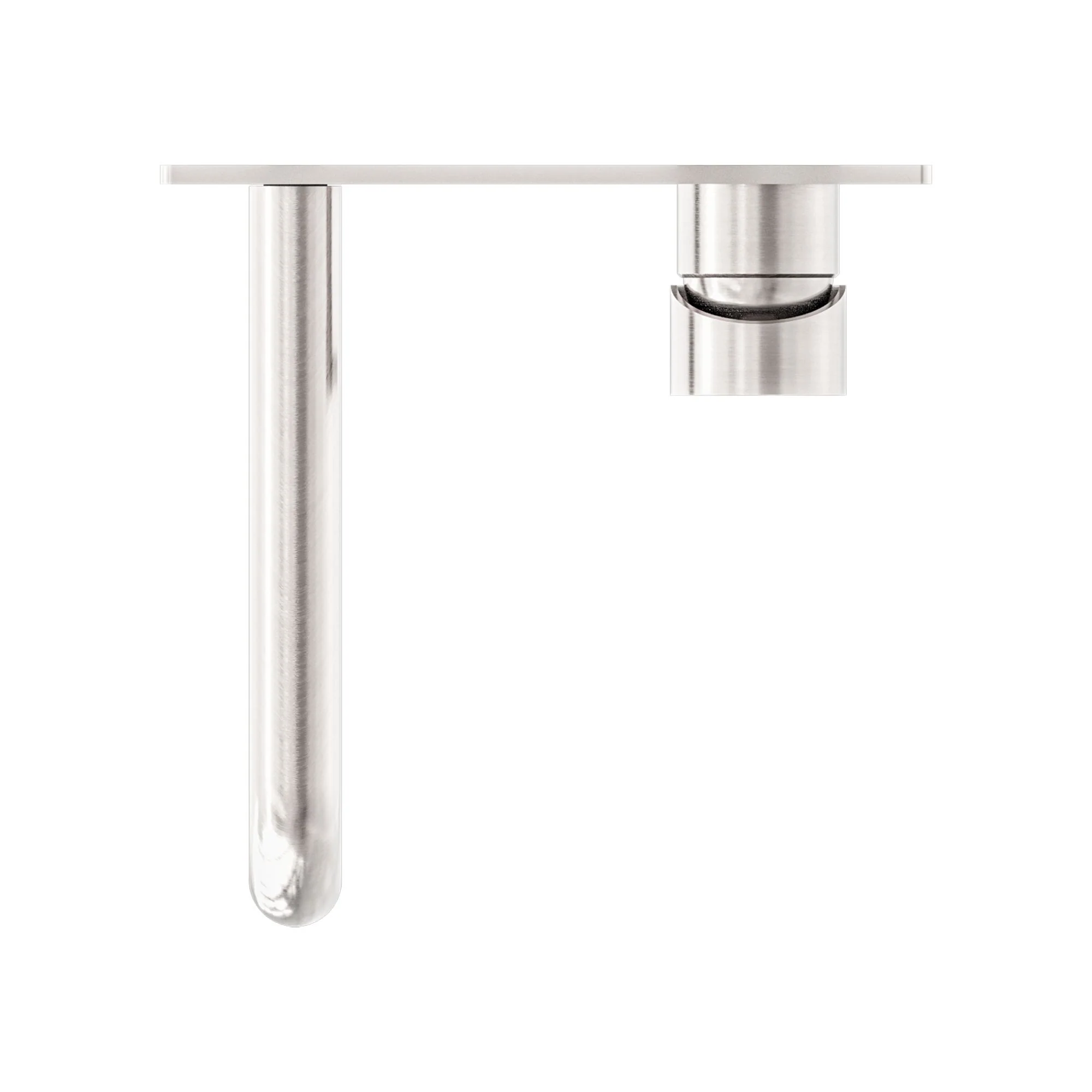 Nero Dolce Wall Basin/Bath Mixer - Brushed Nickel - Image 4