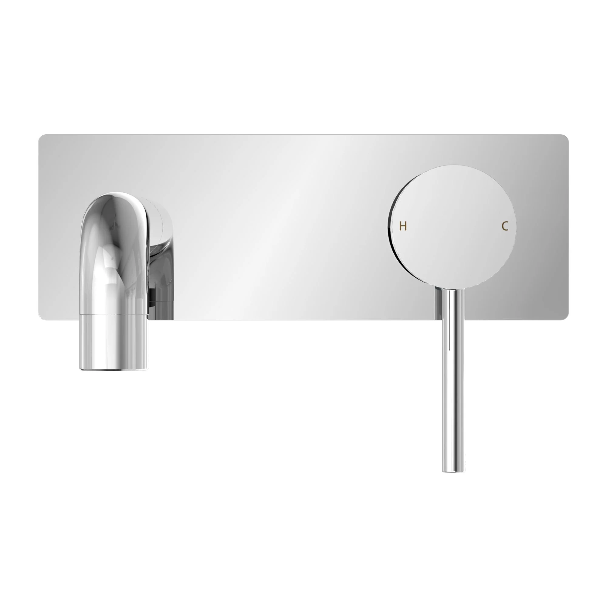Nero Dolce Wall Basin/Bath Mixer - Chrome - Image 2