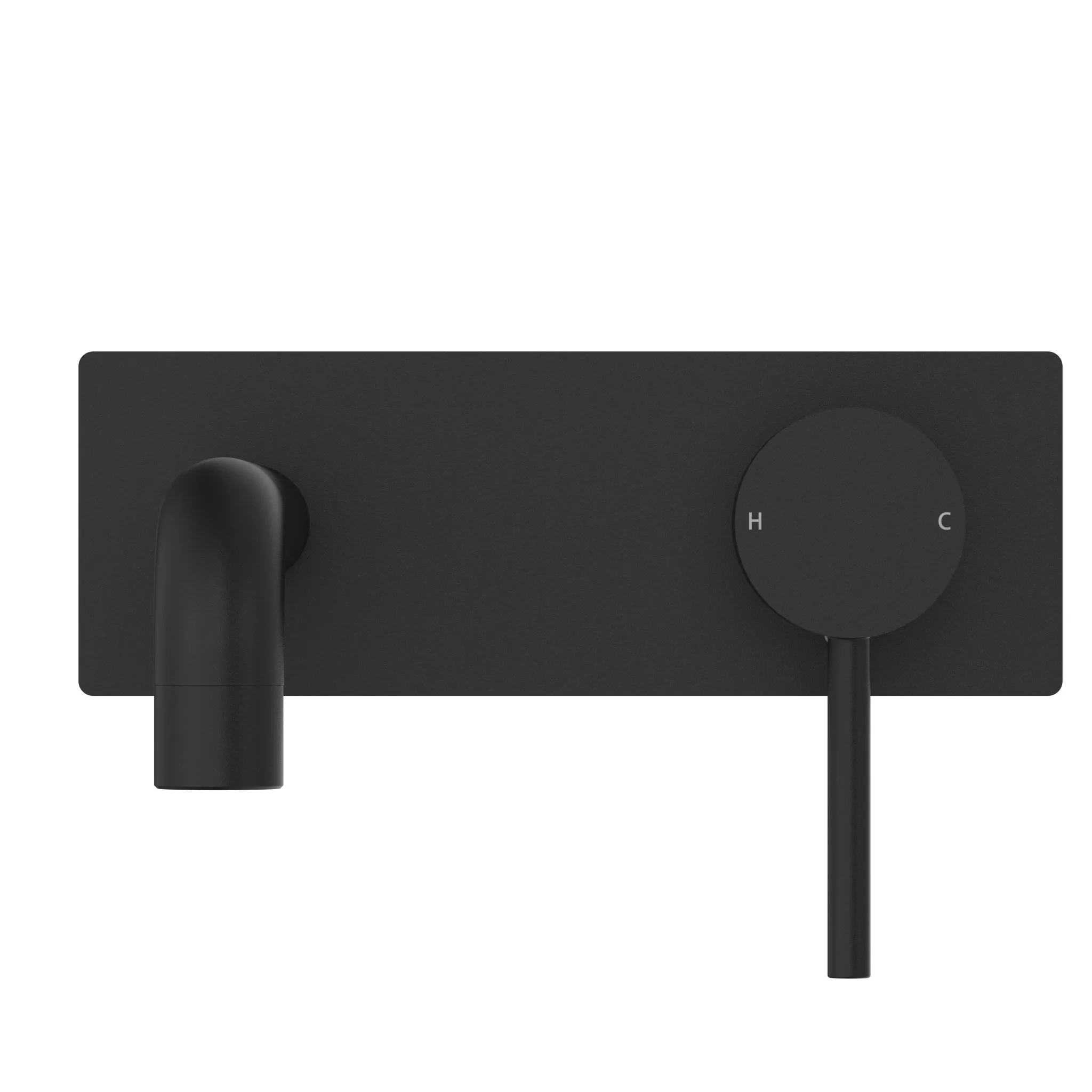 Nero Dolce Wall Basin/Bath Mixer - Black Matte - Image 2